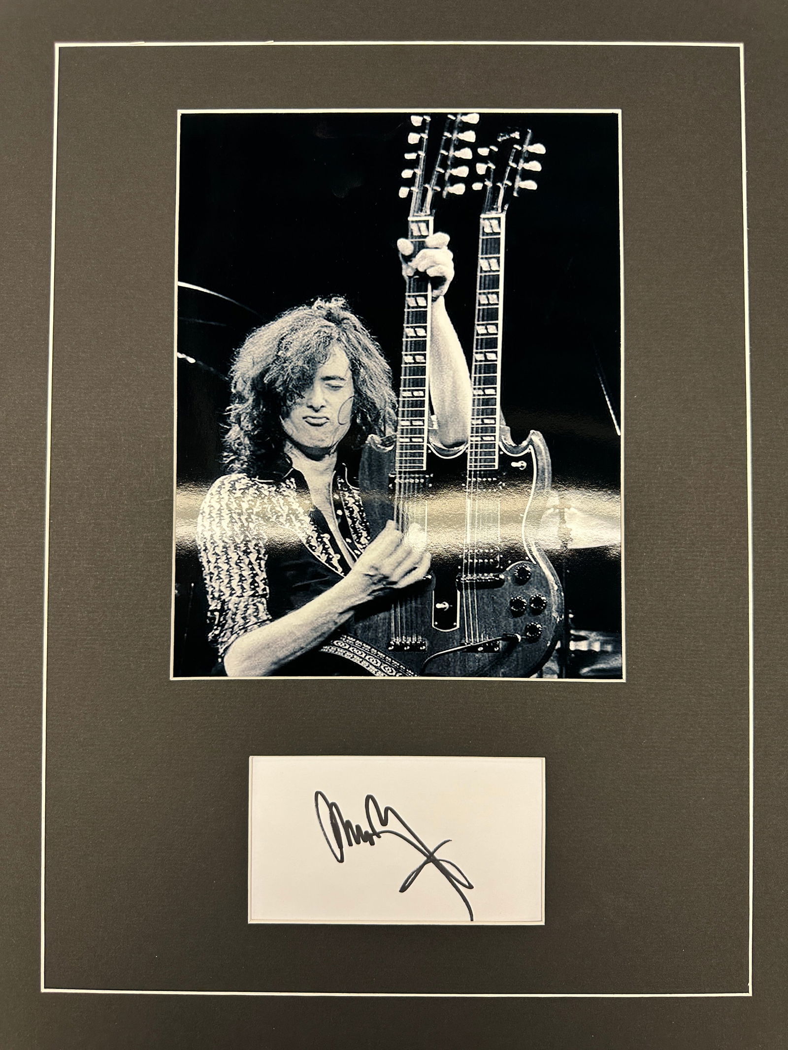 Jimmy Page Autograph Display (1 of 1)