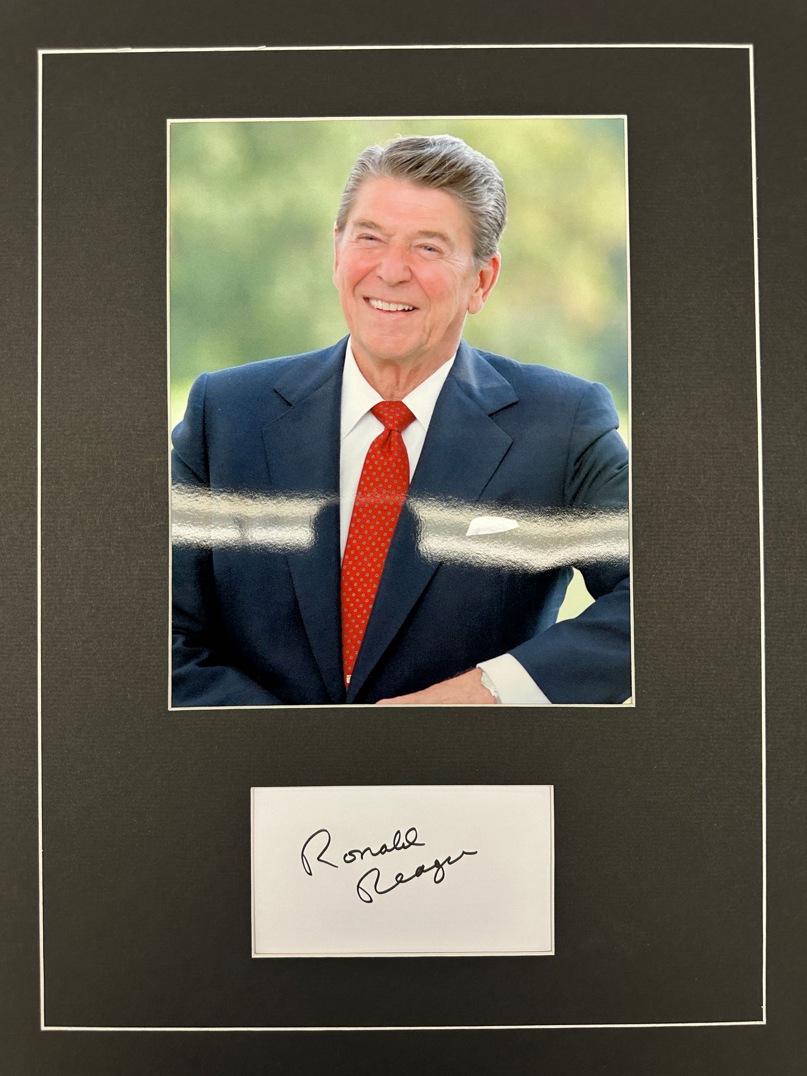 Ronald Reagan Autograph Display (1 of 1)