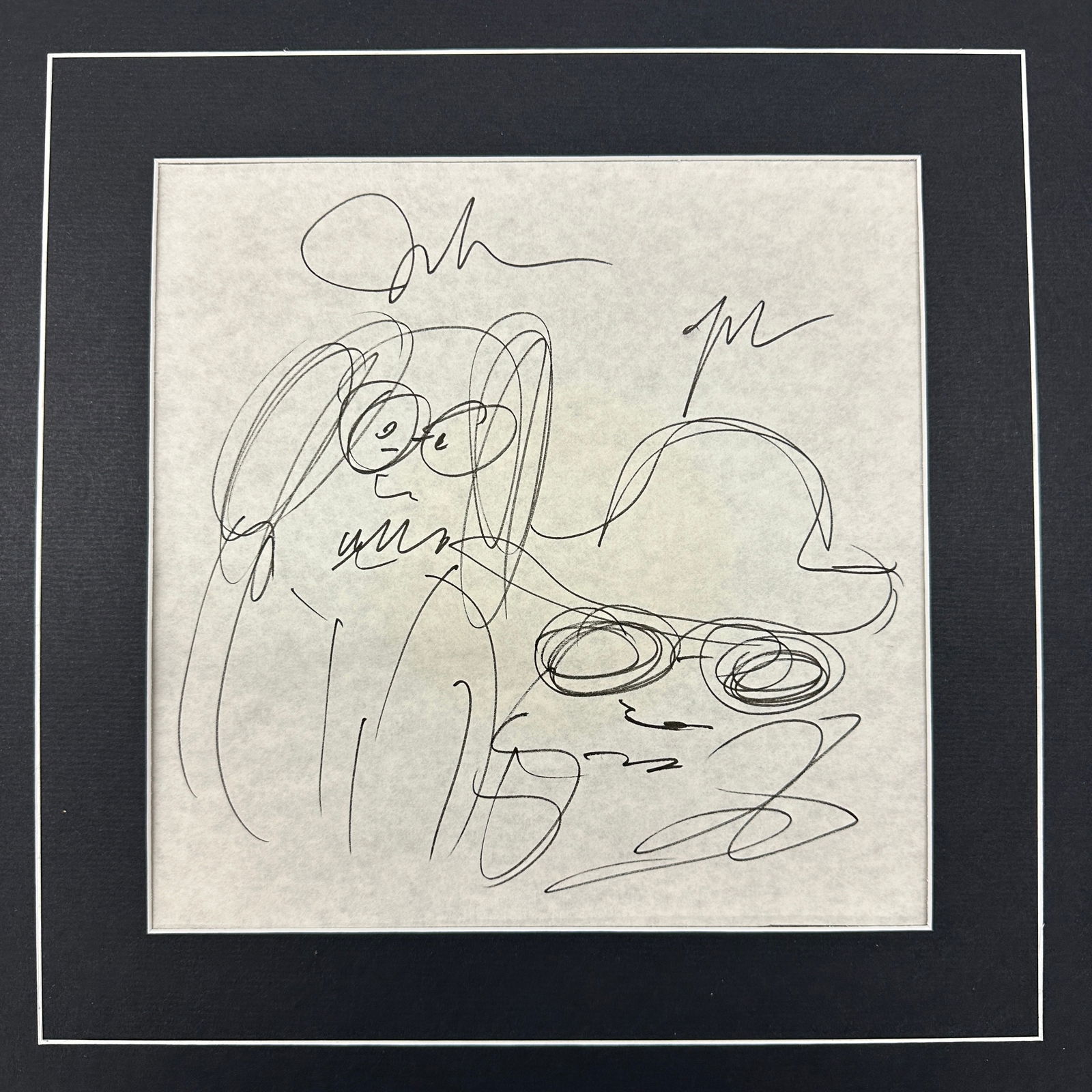 John Lennon Hand Drawn Sketch (1 of 1)