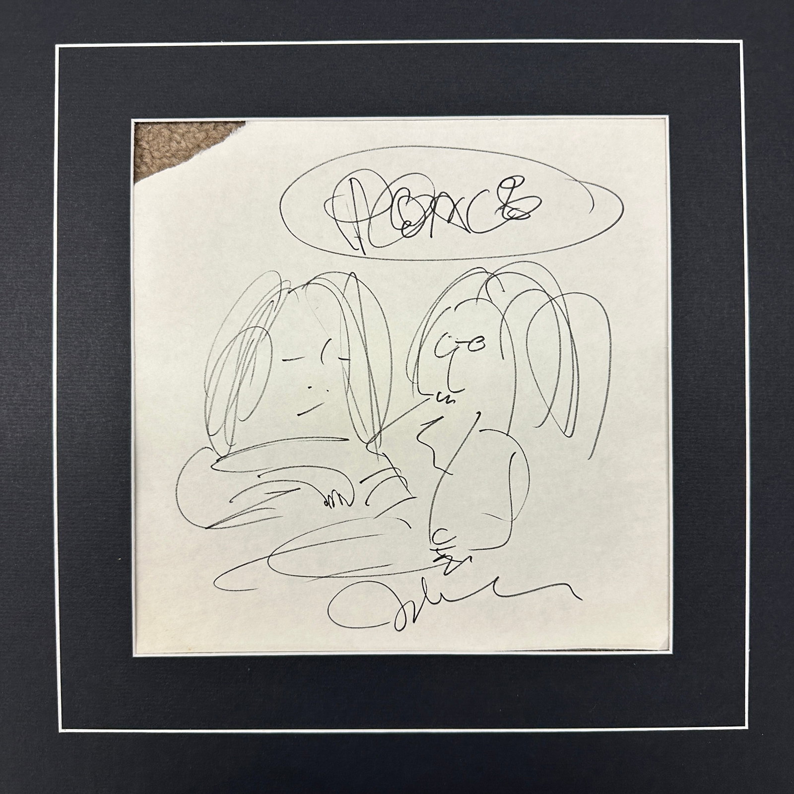 John Lennon Hand Drawn Sketch (1 of 1)