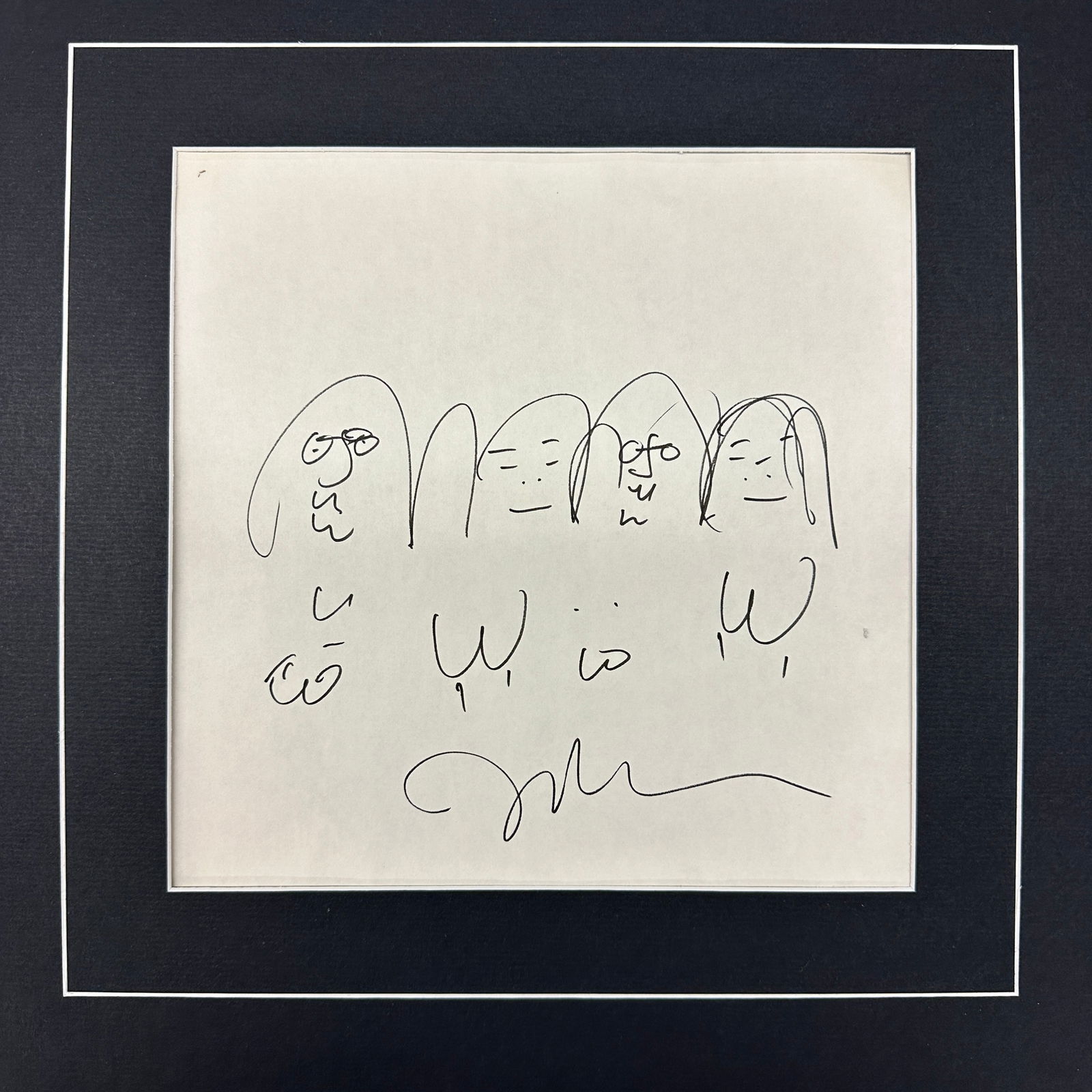 John Lennon Hand Drawn Sketch (1 of 1)