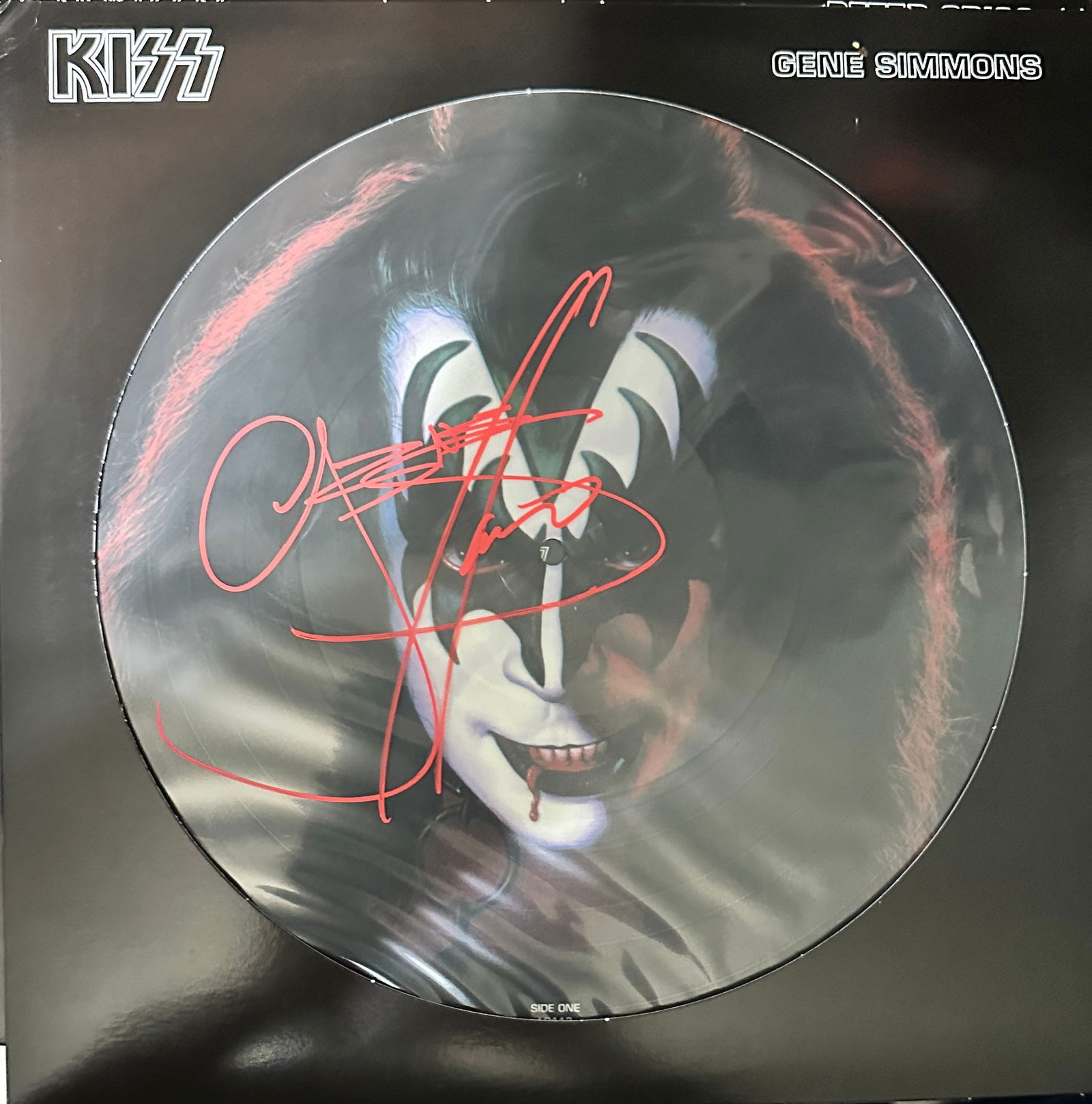 GENE Simmons Autographed Record (1 of 1)
