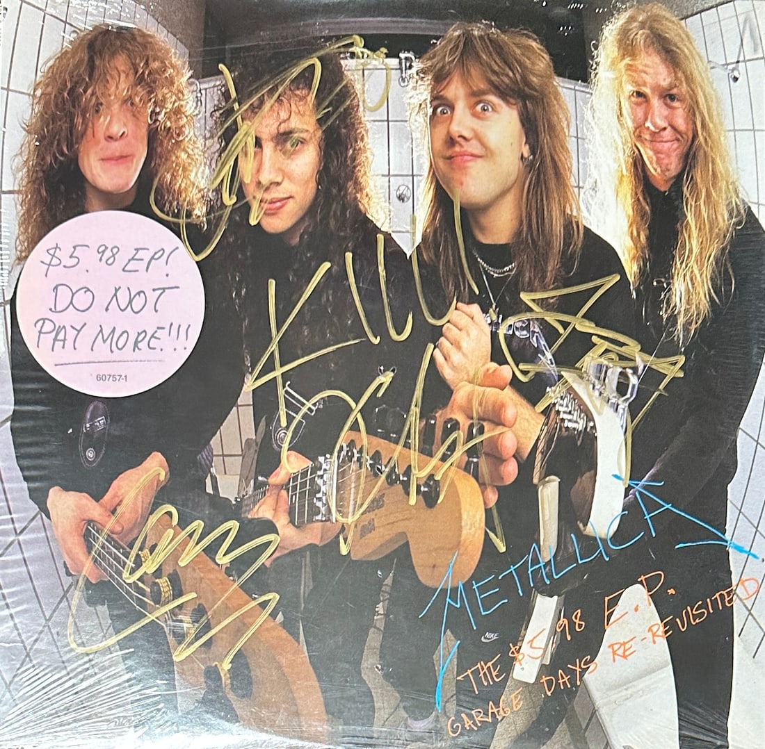 Metallica Autographed Album SEALED JAMES KIRK LARS JASON (1 of 1)