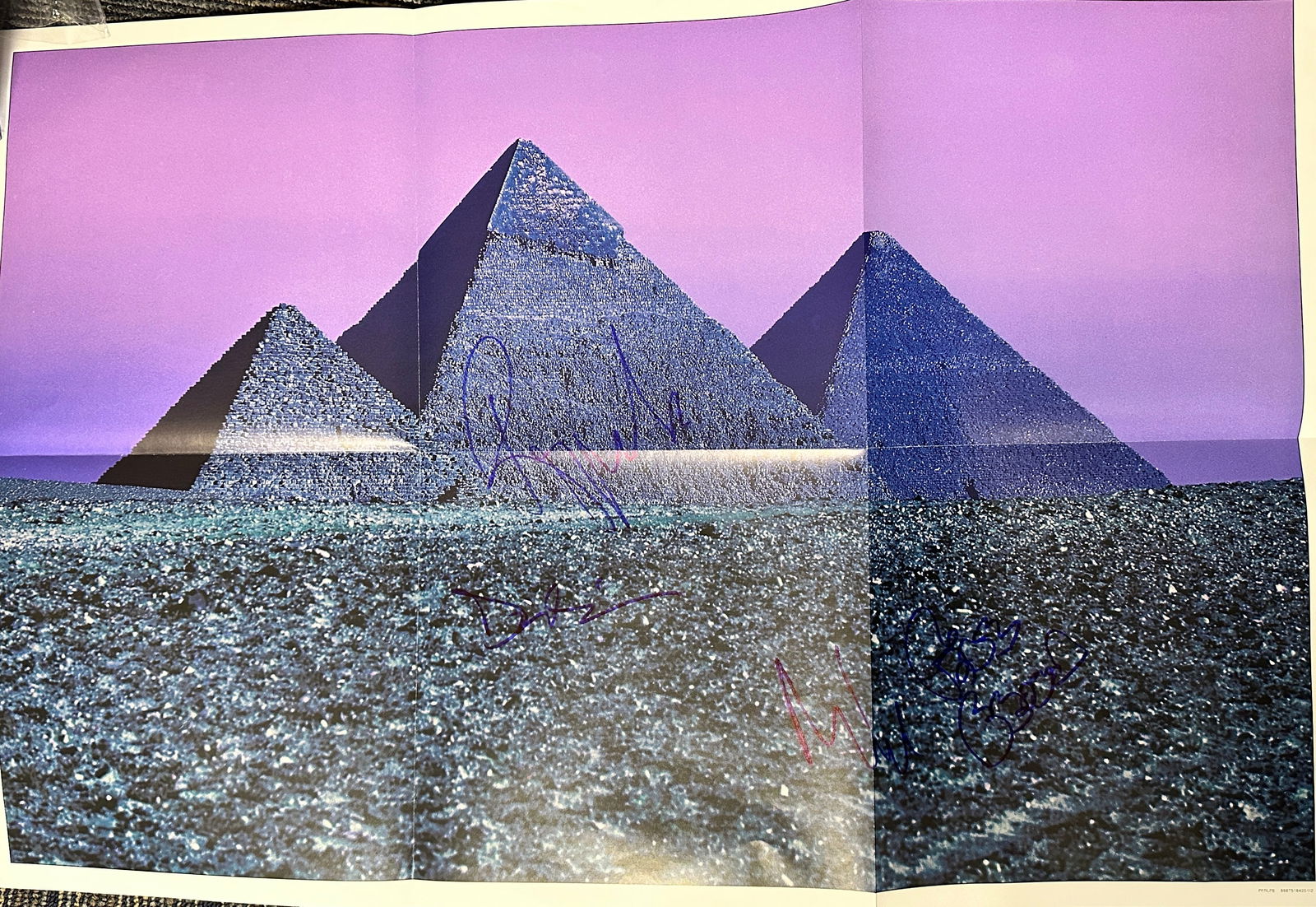 Pink Floyd Autographed Poster ROGER NICK DAVID (1 of 1)