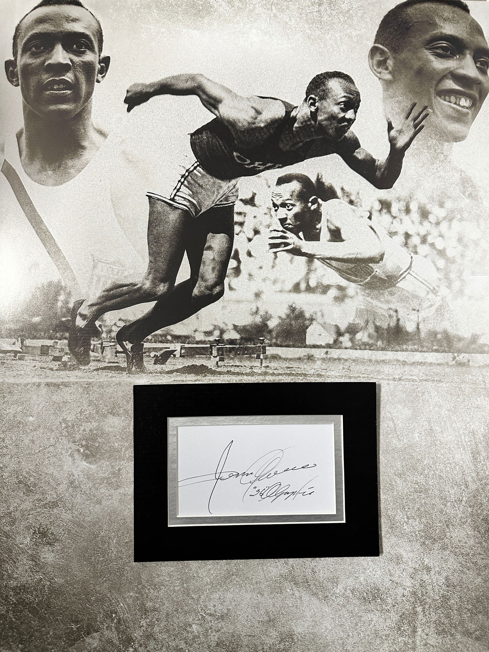 Jesse Owens Autographed Display (1 of 1)