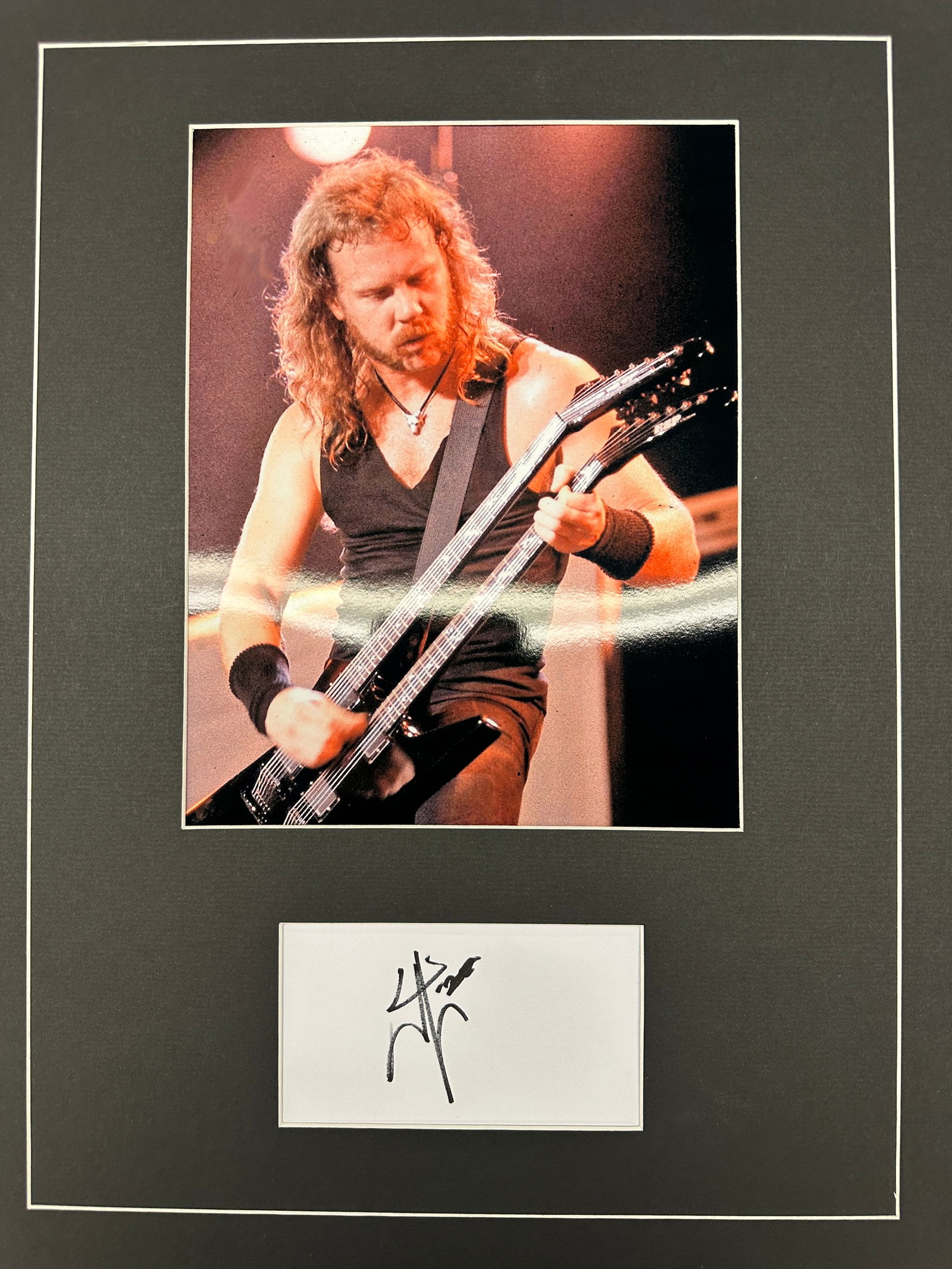 James Hetfield Autograph Display (1 of 1)