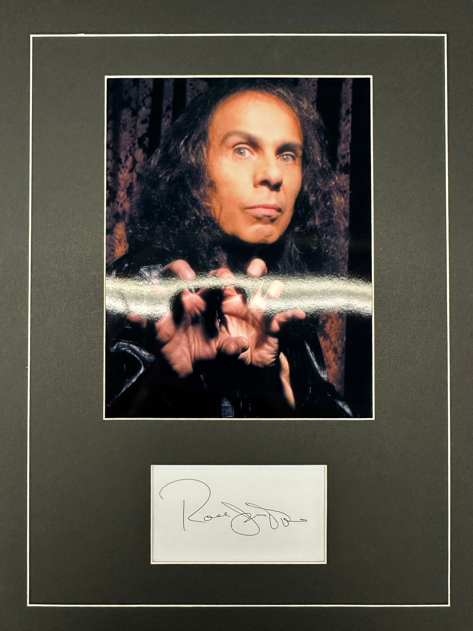 Ronnie James Dio Autograph Display (1 of 1)