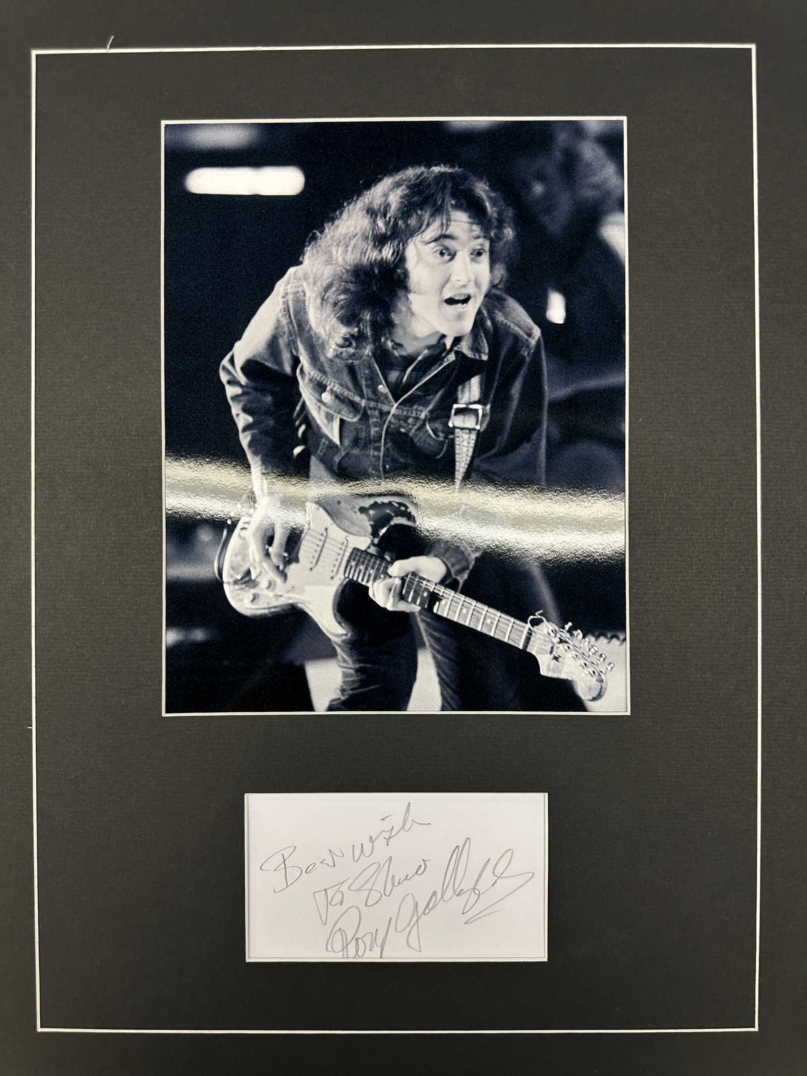 Rory Gallagher Autograph Display (1 of 1)