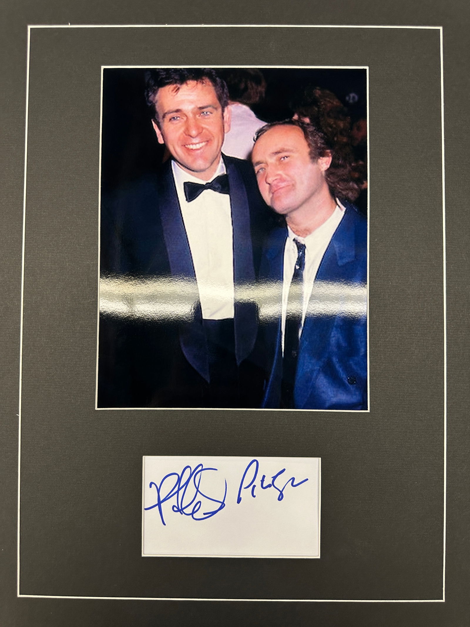 Phil Collins And Peter Gabriel Autograph Display (1 of 1)
