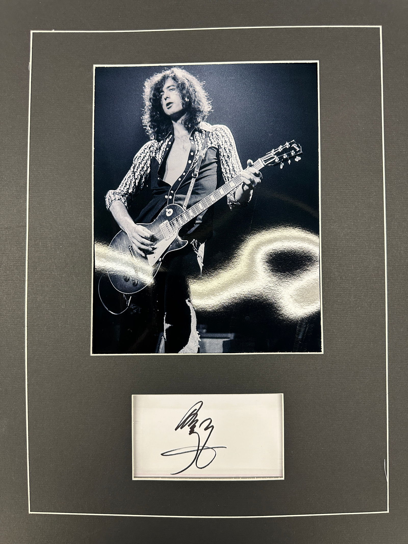 Jimmy Page Autograph Display (1 of 1)