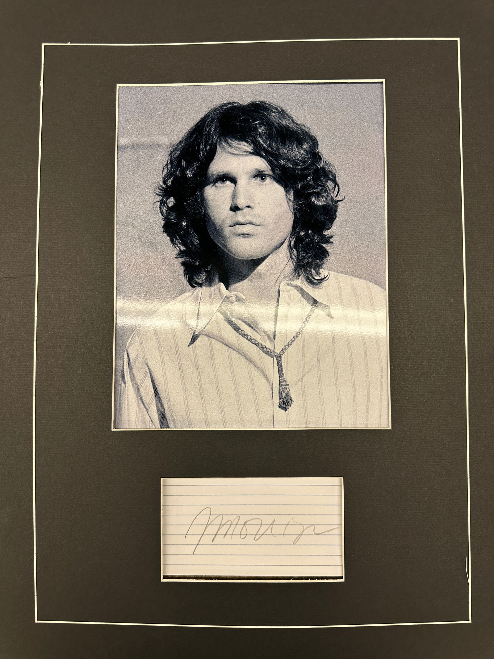 Jim Morrison Autograph Display (1 of 1)