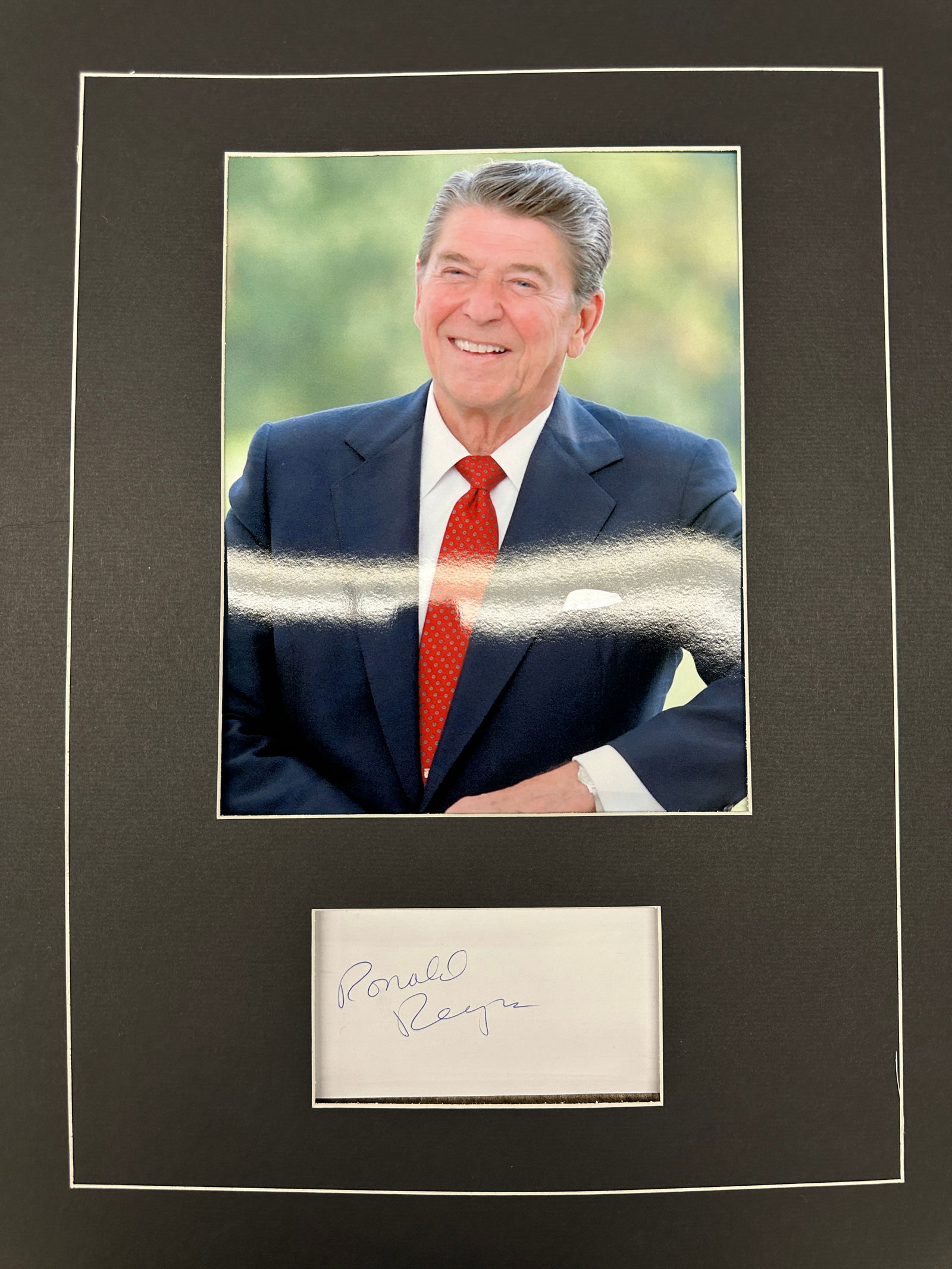 Ronald Reagan Autograph Display (1 of 1)