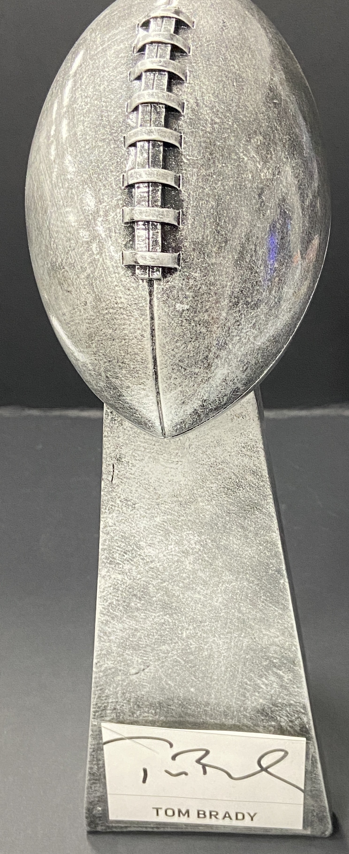 Tom Brady Autographed Replica Super Bowl Trophy (1 of 1)