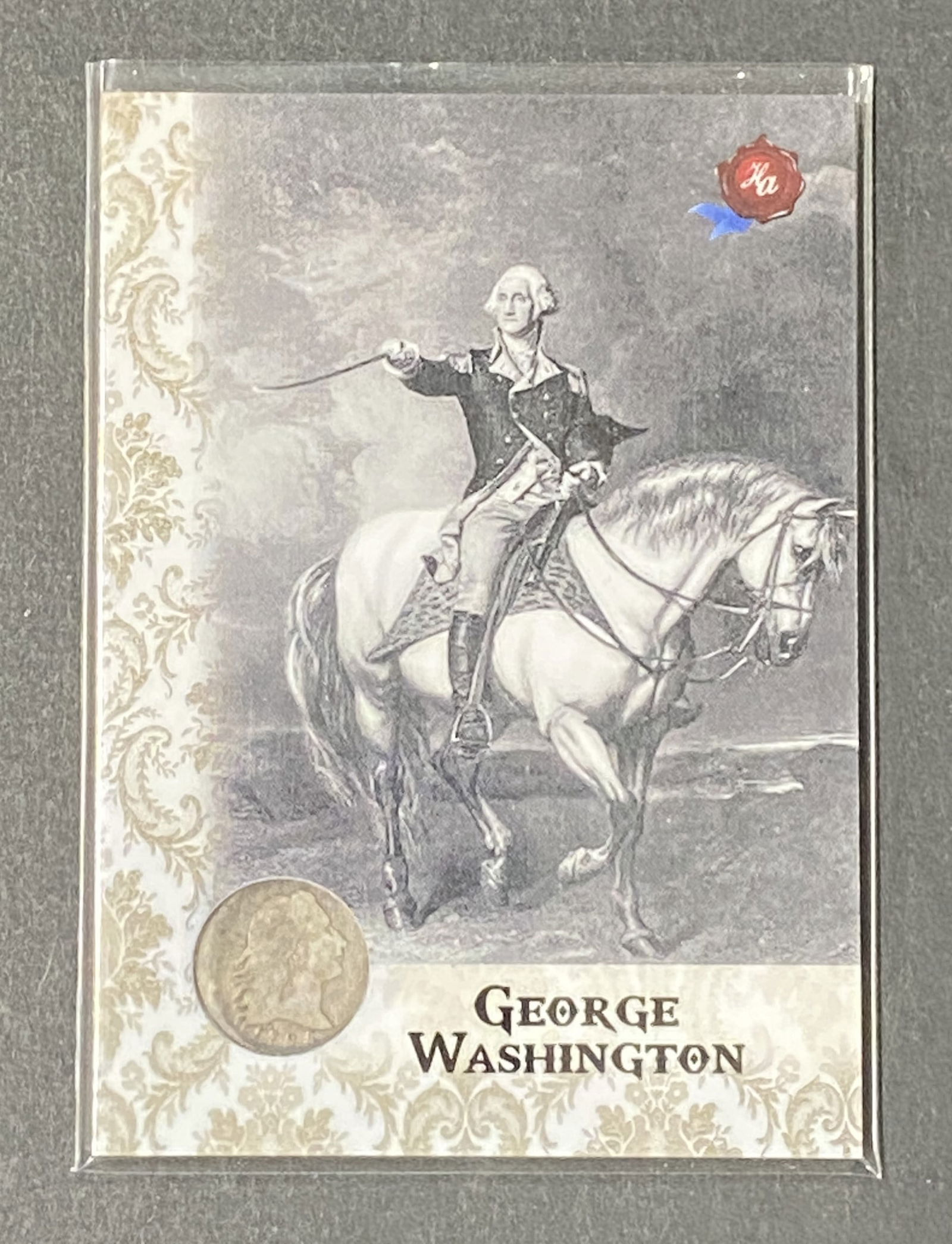 George Washington silver half dime 5/5 (1 of 2)