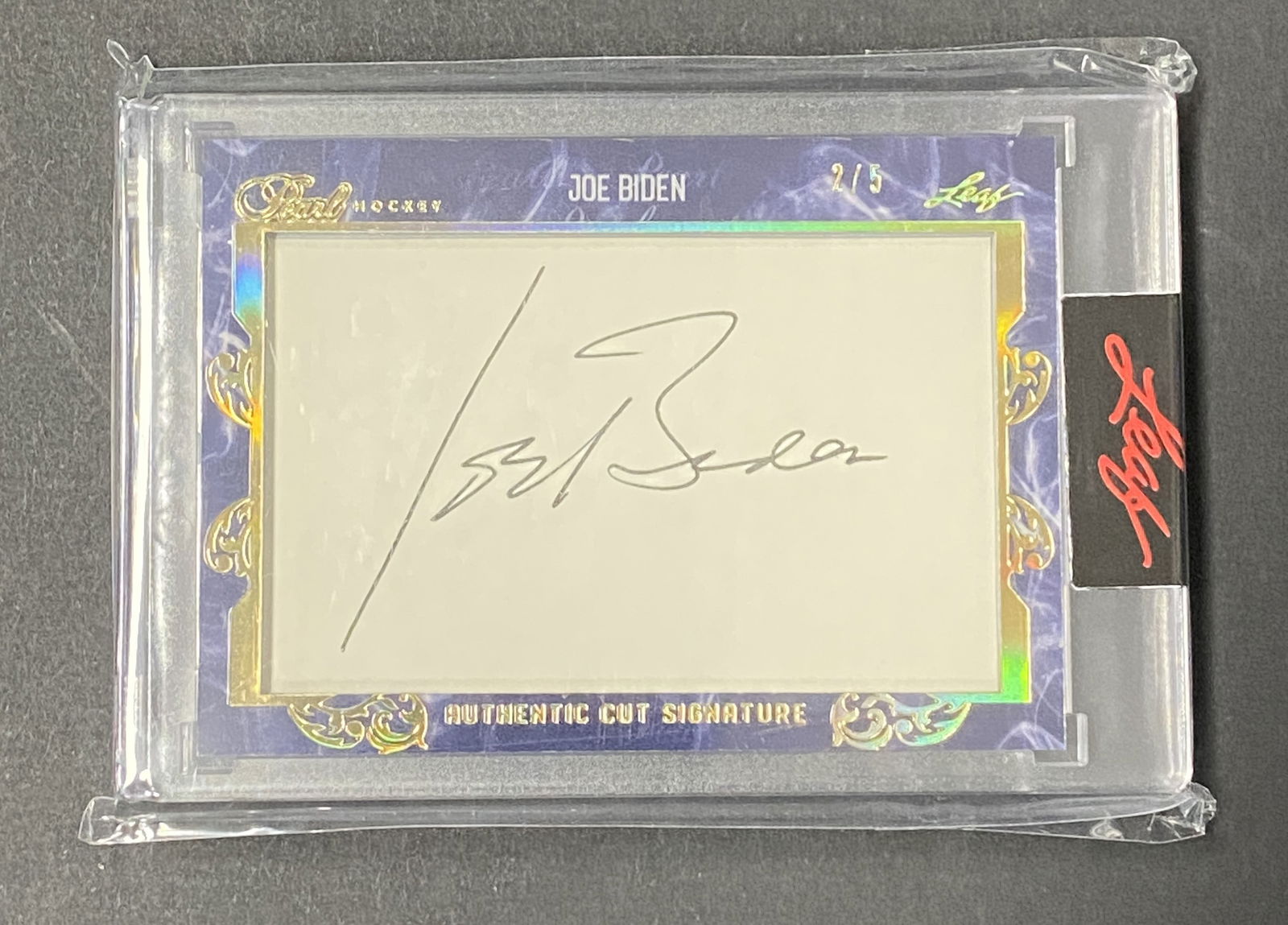 Leaf Sealed Joe Biden Cut Signature Card (1 of 2)