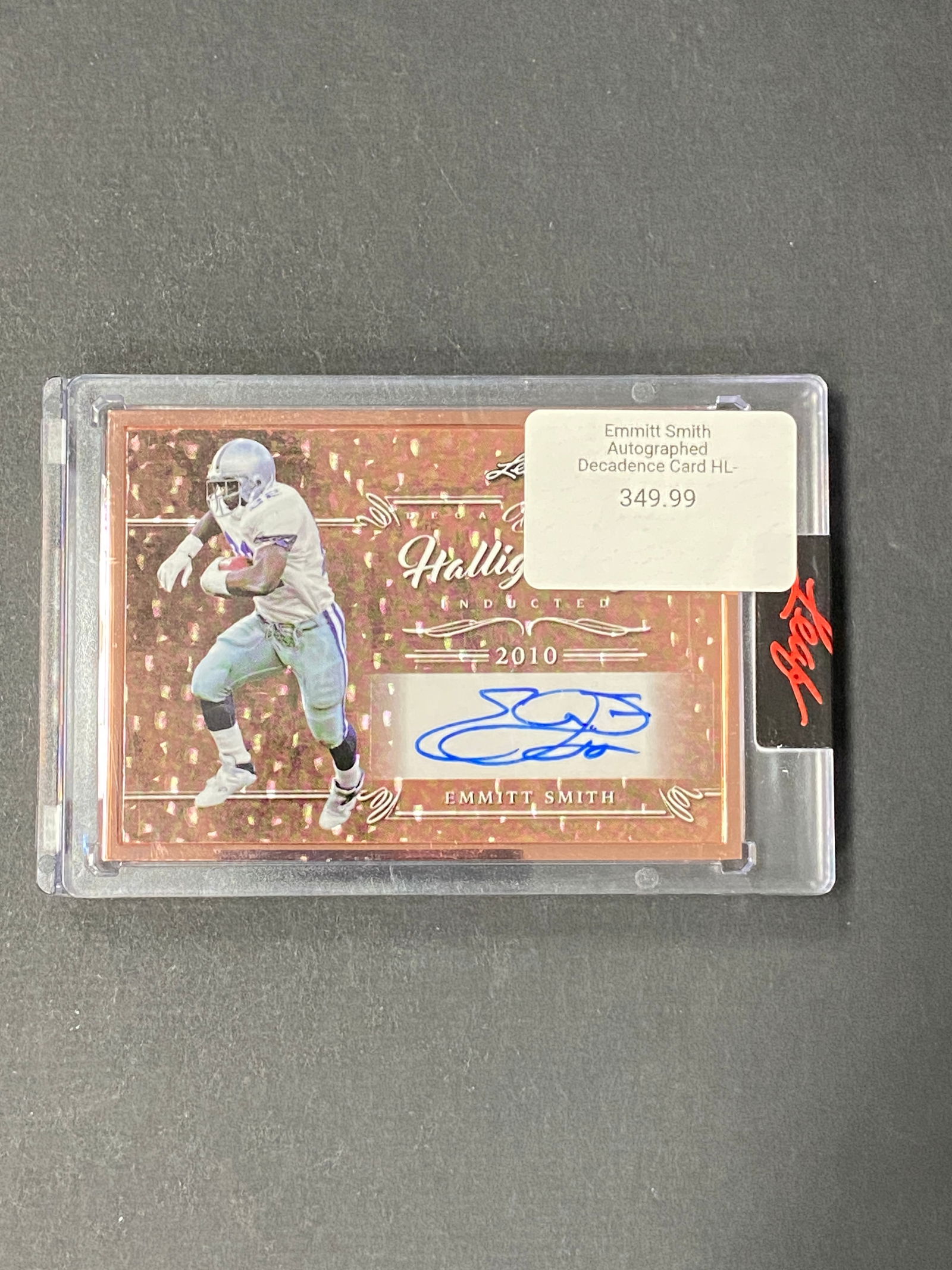 Emmitt Smith Leaf Decadence Signed Card Slabbed (1 of 2)