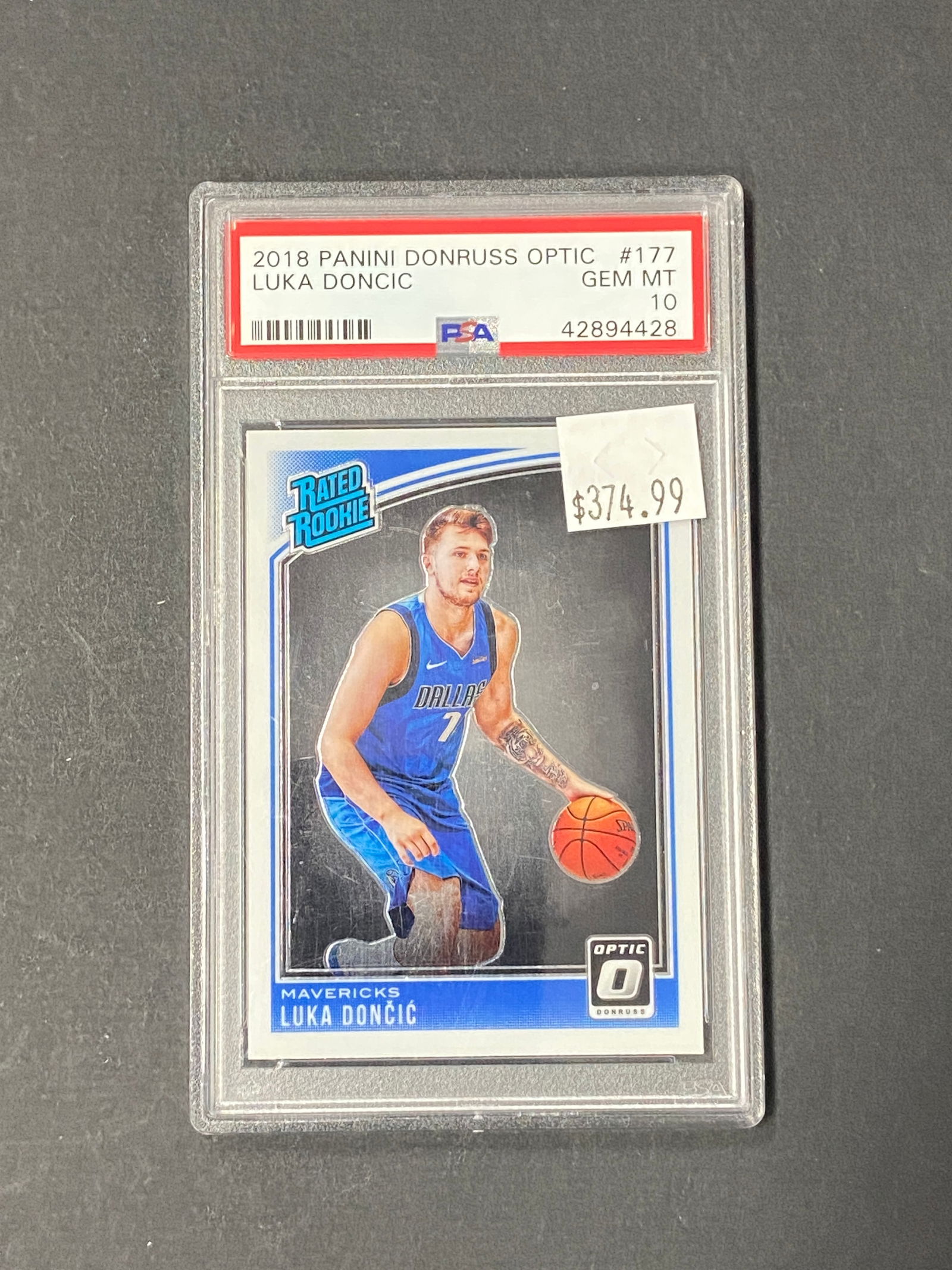 Luka Doncic 2018 Panini Optic PSA GEM MT 10 (1 of 2)