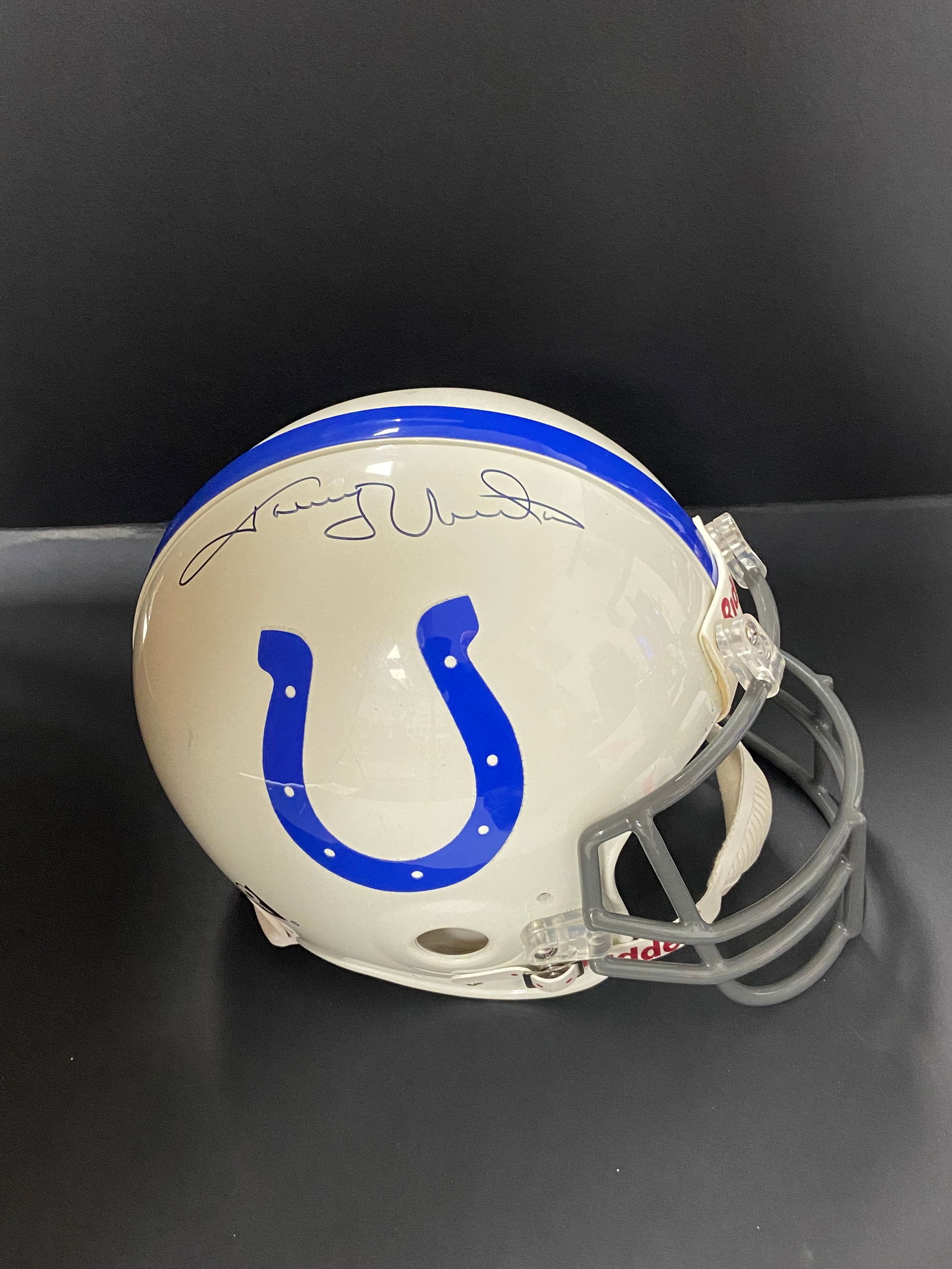 Johnny Unitas Signed Helmet (1 of 3)