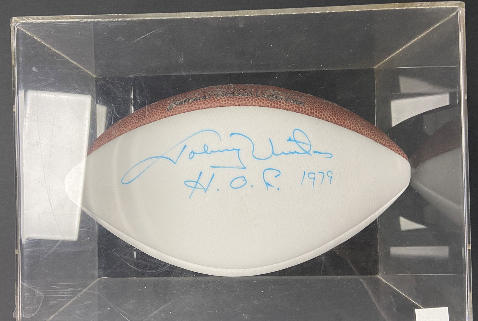 Johnny Unitas Signed HOF football (1 of 1)