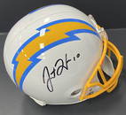 Justin Herbert Signed Helmet Beckett Witnessed