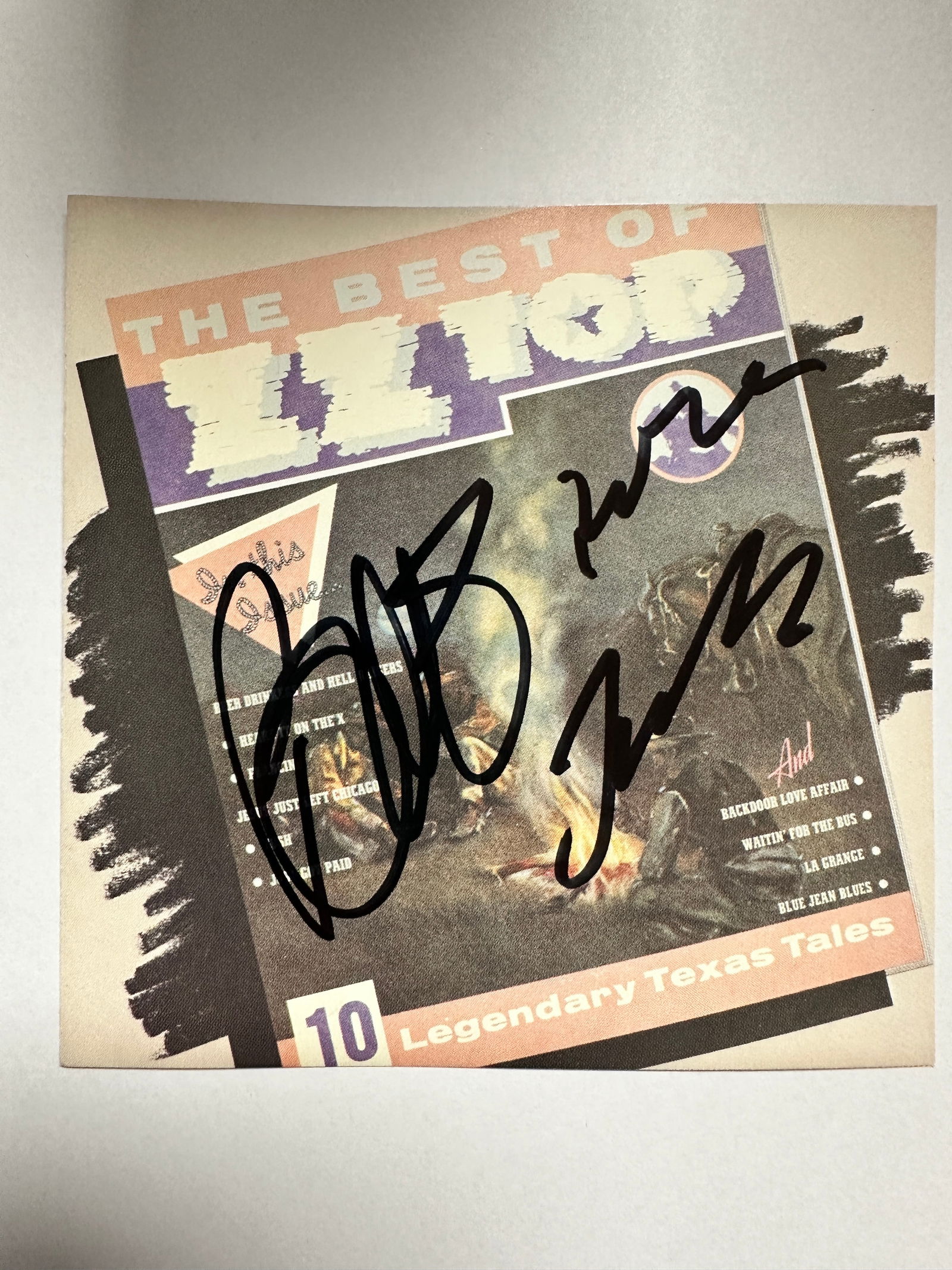 ZZ TOP Autographed Cd Cover (1 of 1)