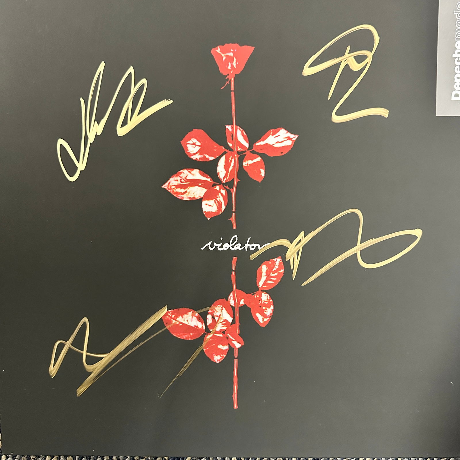 Depeche Mode Autographed ALBUM All 4 (1 of 1)