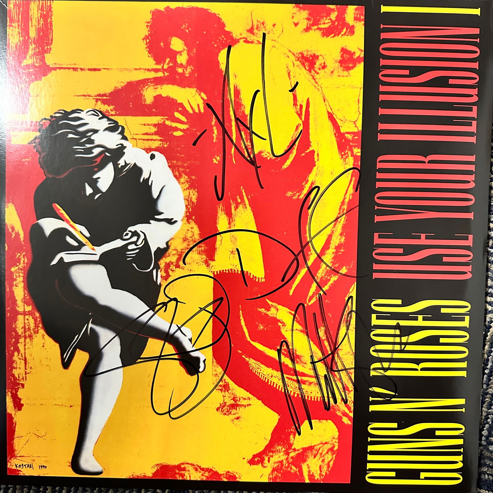 Guns and Roses Autographed ALBUM SLASH AXL DUFF MATT (1 of 1)