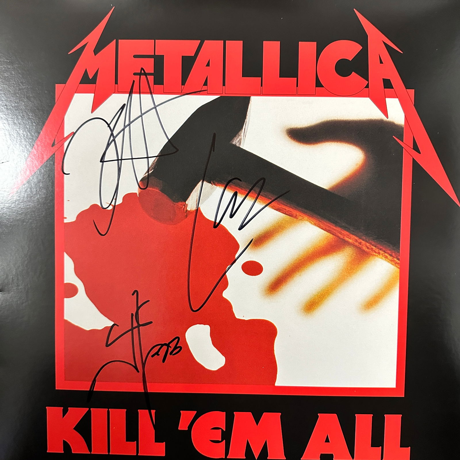 Metallica Autographed ALBUM JAMES KIRK LARS (1 of 1)