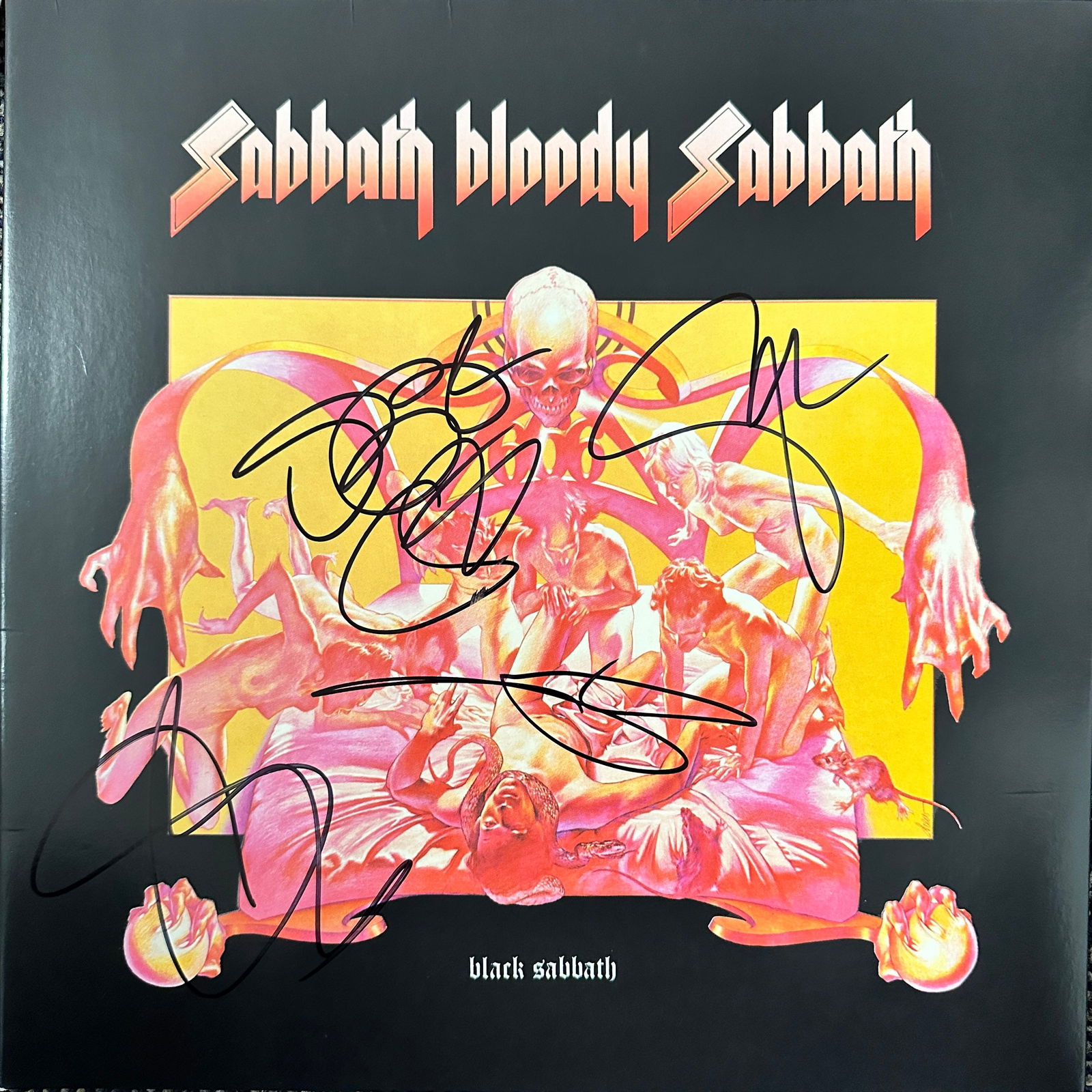 Black Sabbath Autographed Album All 4 (1 of 1)