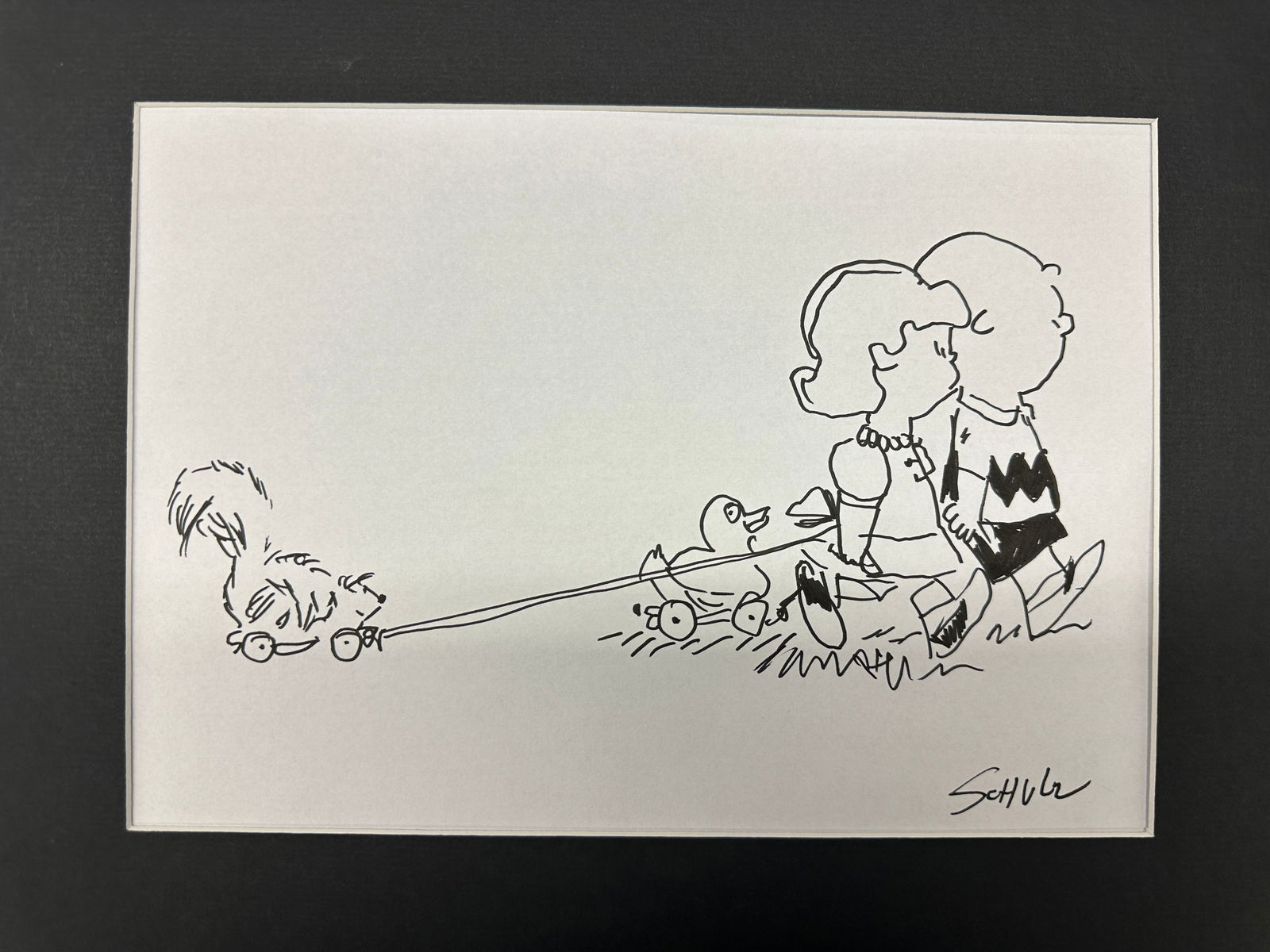 Charlie Brown Autographed HAND DRAWN SKETCH (1 of 1)