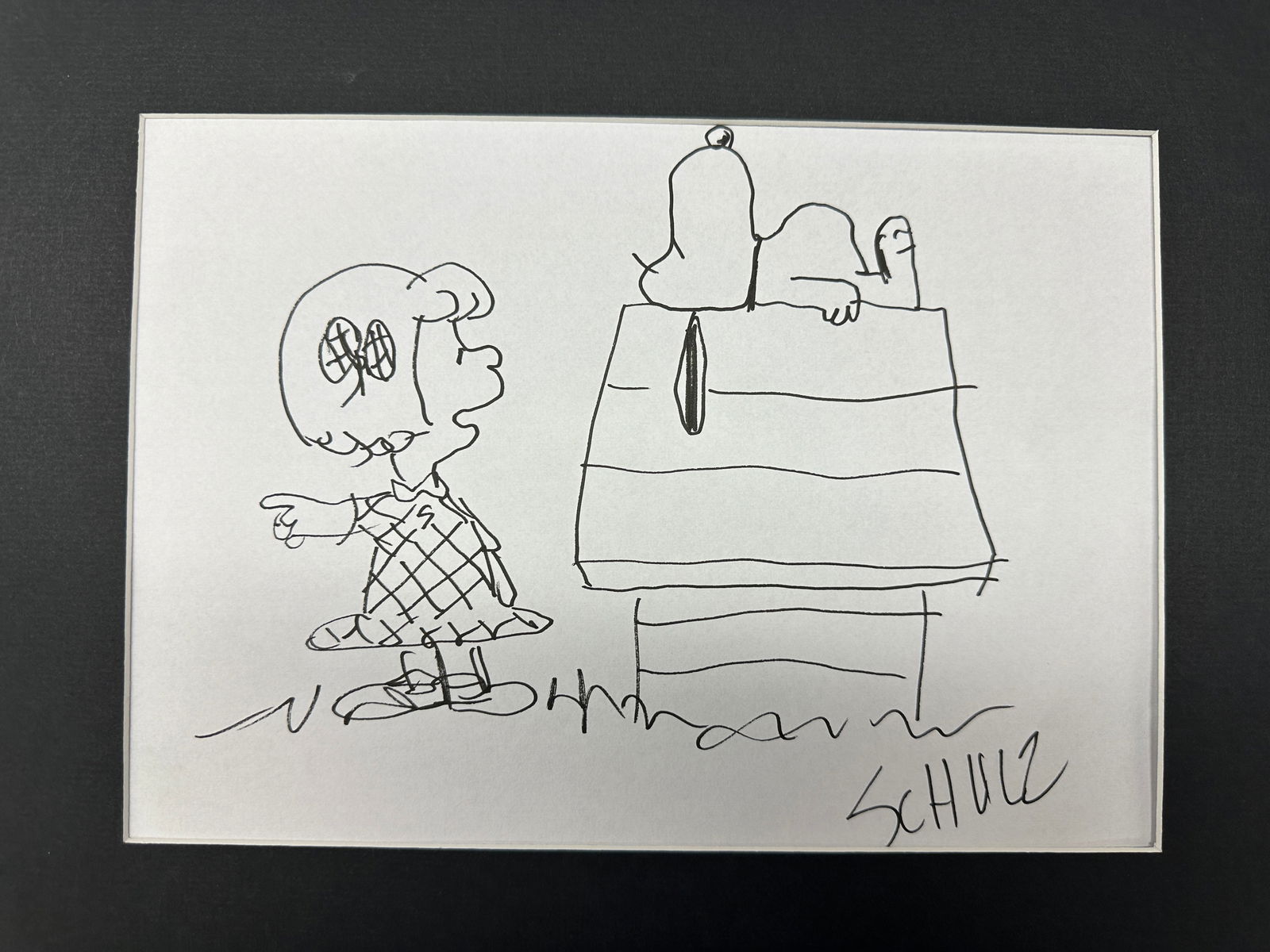Snoopy Charles Schulz Hand Drawn Sketch (1 of 1)