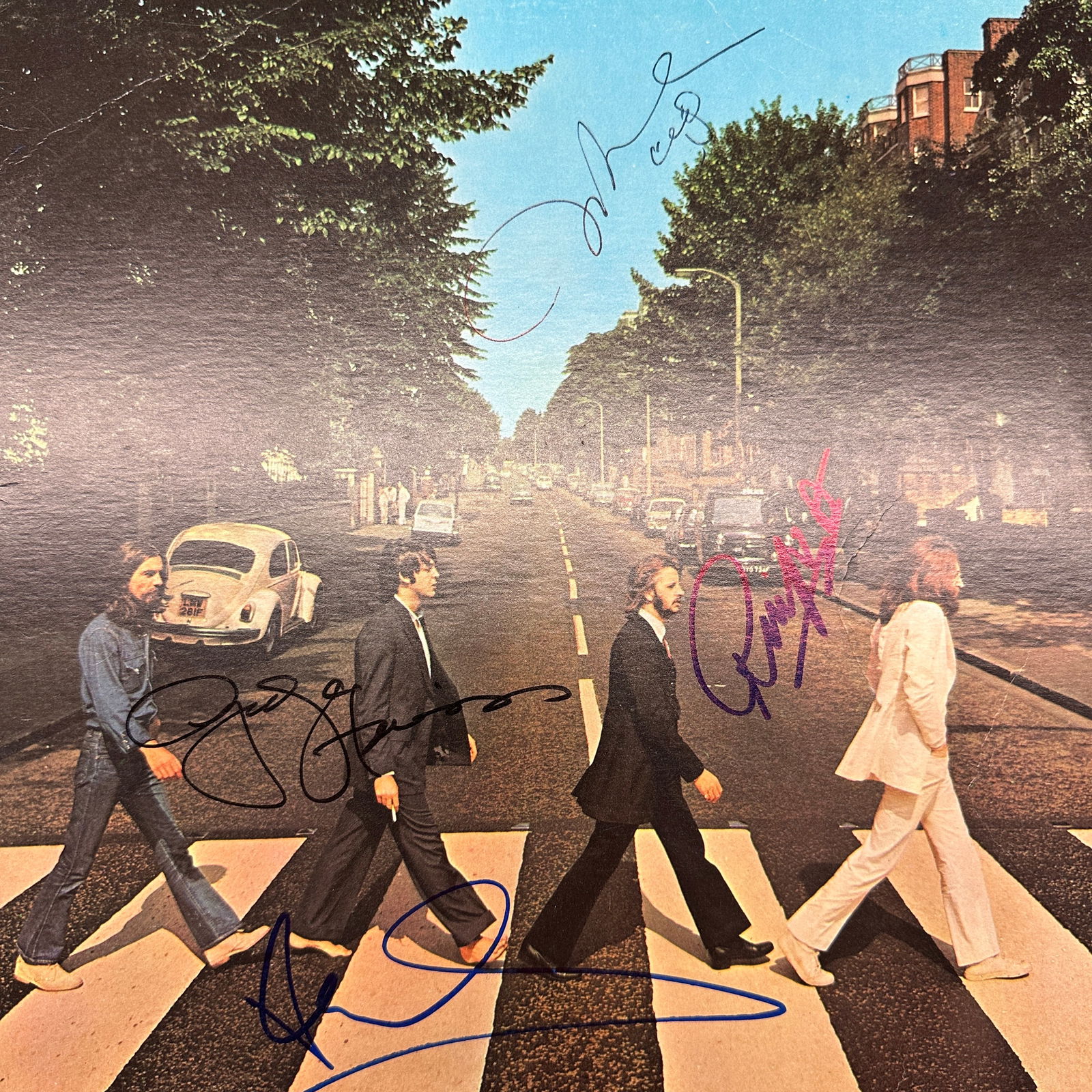 The Beatles Autographed Abbey Road ALBUM JOHN PAUL GEORGE RINGO (1 of 1)