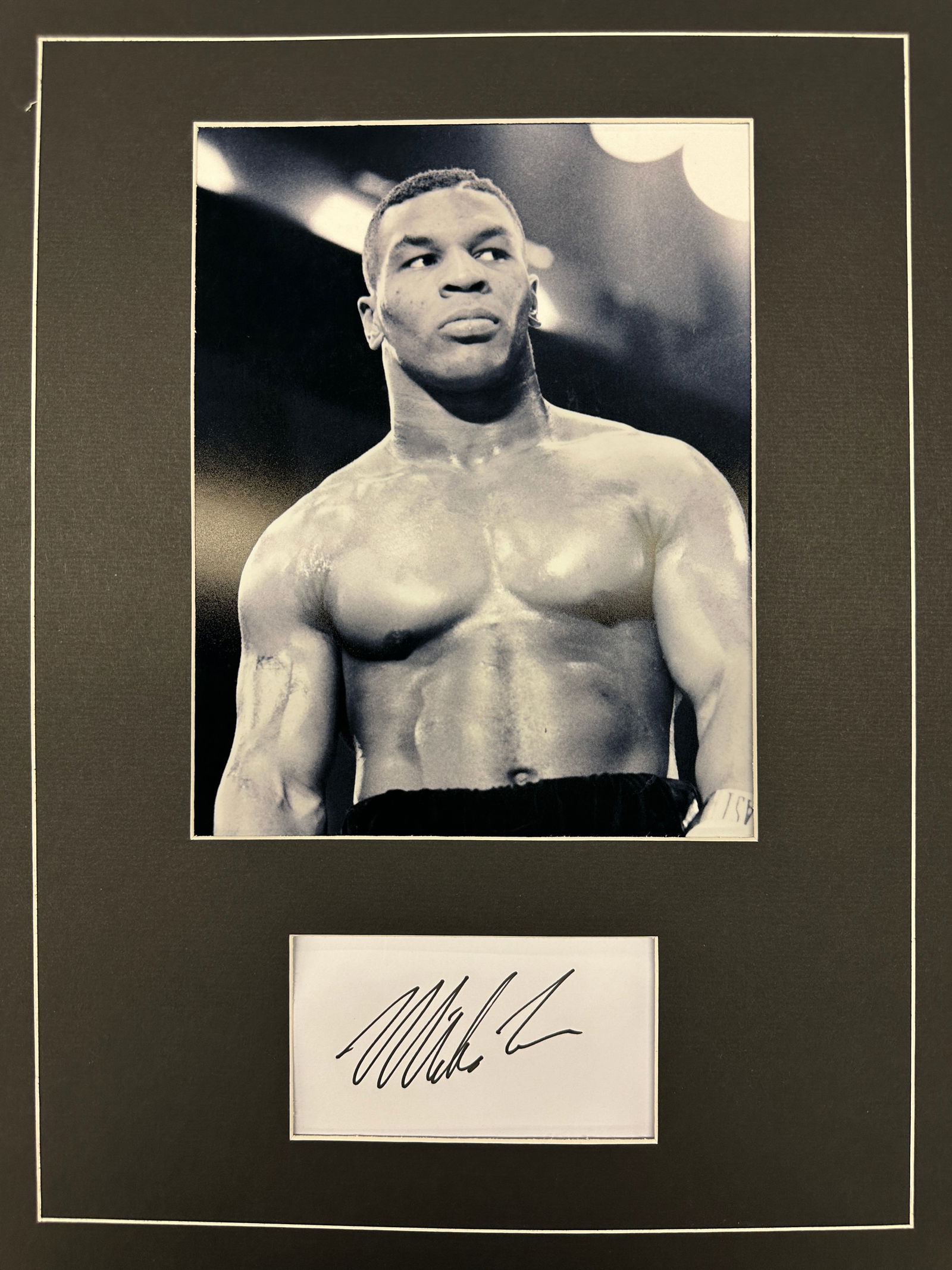 Mike Tyson Autographed Display (1 of 1)