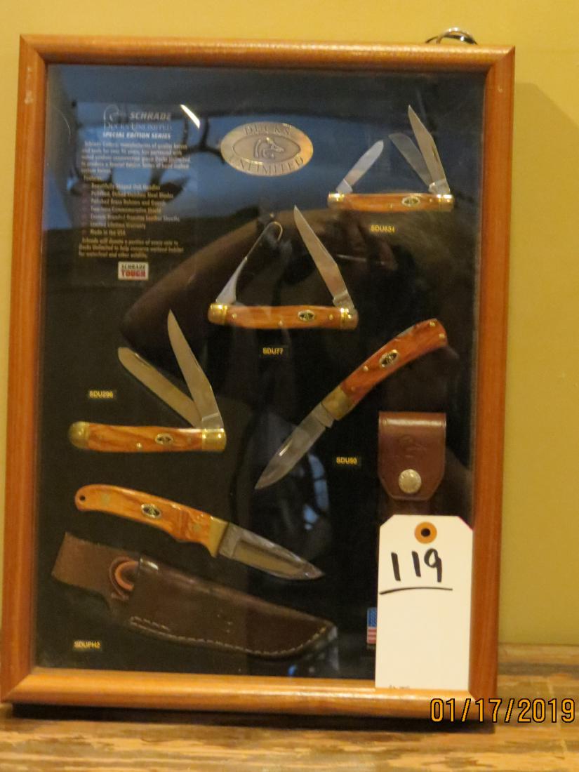 FRAMED DUCKS UNLIMITED KNIFE SET