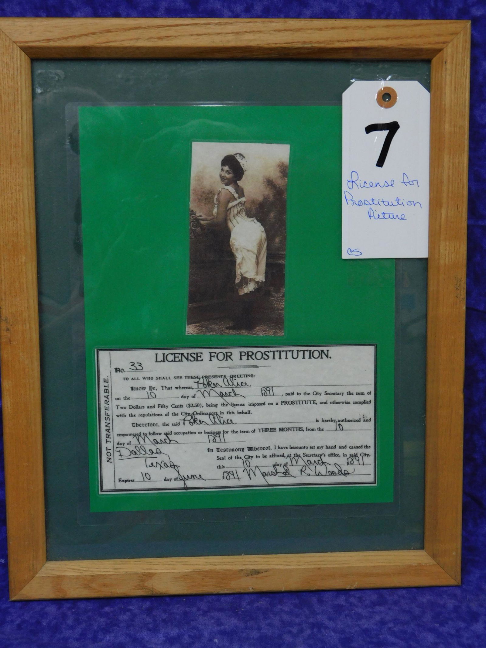 LICENSE FOR PROSTITUTION (1 of 1)