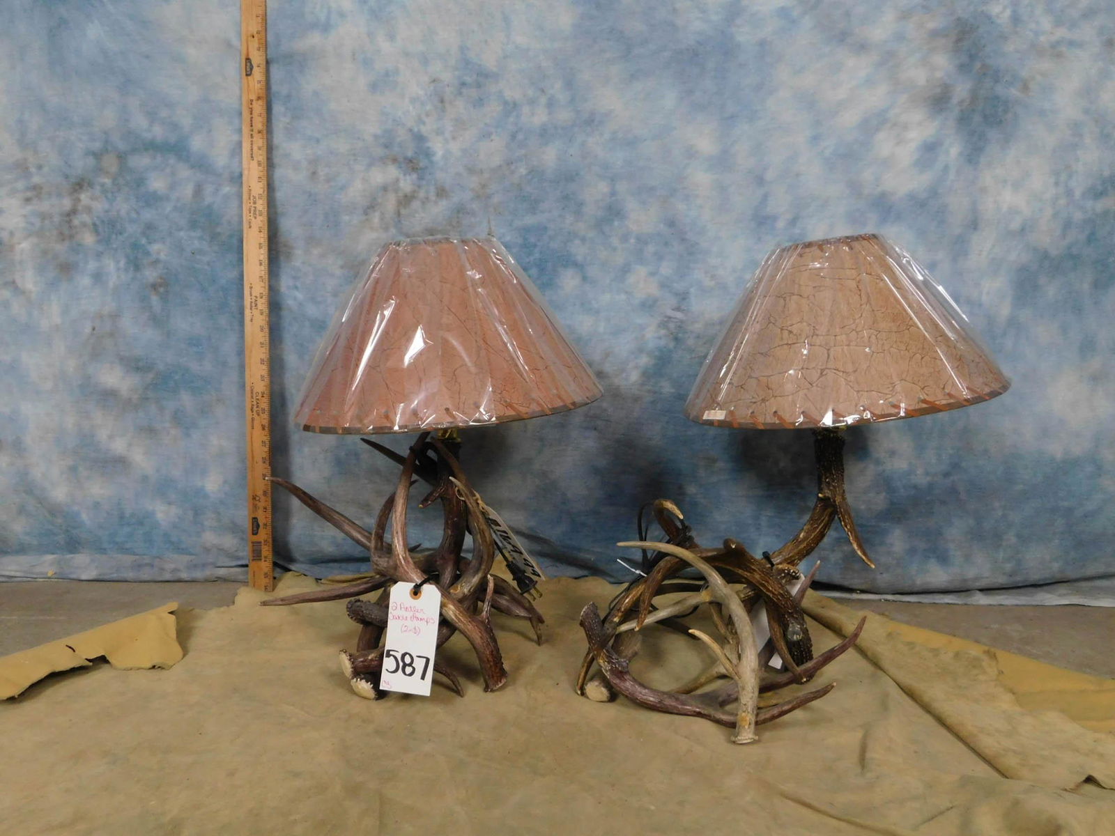 2 ANTLER LAMPS (2x$) (1 of 2)