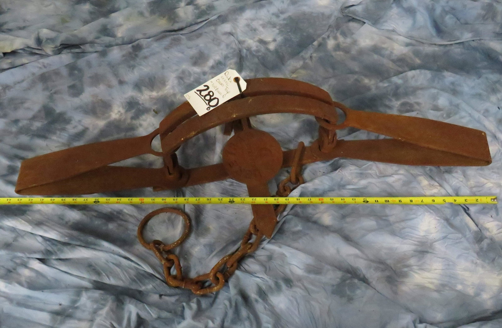 DUKE XXXXLG BEAR TRAP #168BEAR-D 3'5"LONGx1'5"WIDE: TAXIDERMY