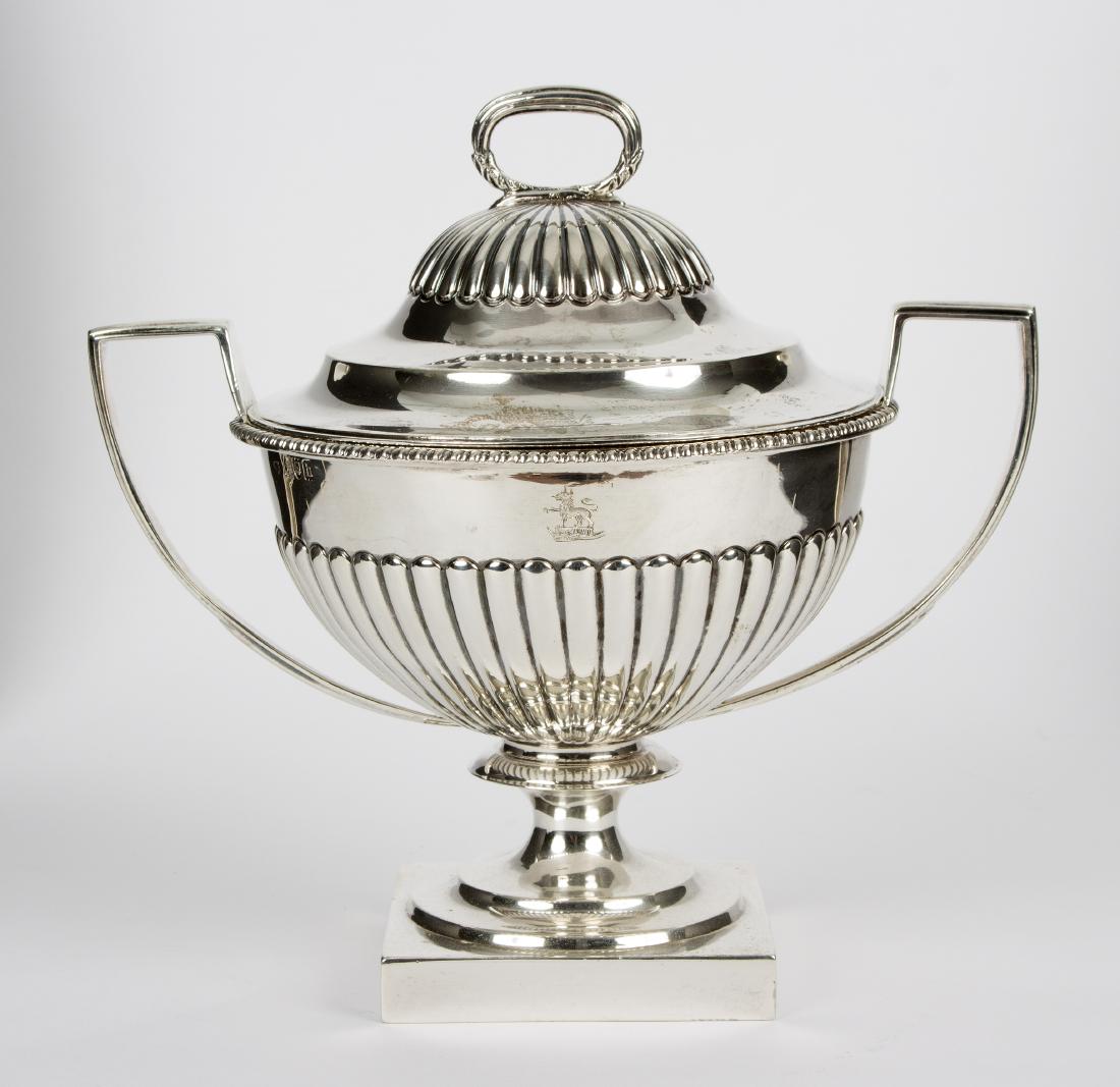 A silver two-handled bowl and cover, MF, London 1903, (1 of 1)
