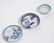 A Chinese blue and white tea bowl and saucer, Nanking