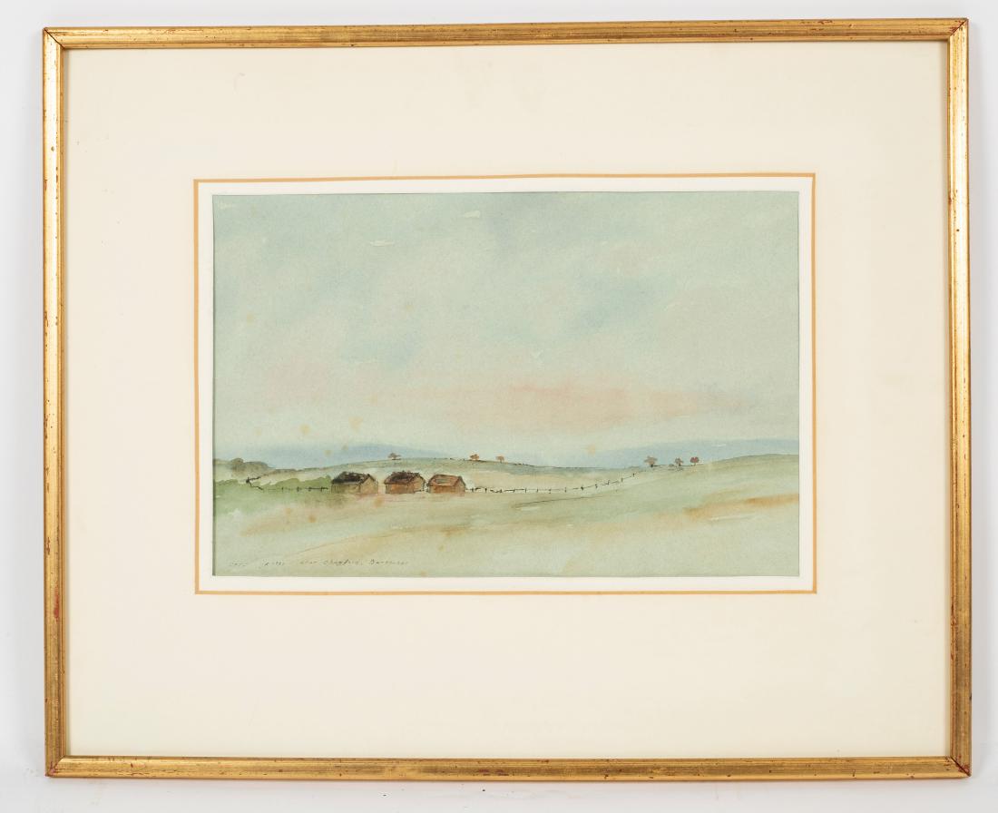 Stephen Peter James Smith/Near Chagford Dartmoor/signed: Stephen Peter James Smith/Near Chagford Dartmoor/signed and inscribed/watercolour, 23cm x 35cm