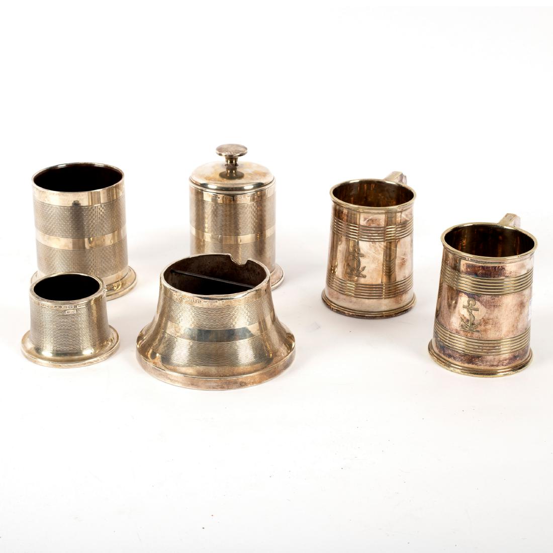 A silver four-piece cigar set, J G Ltd, Birmingham (1 of 1)