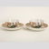 A pair of 18th Century Chinese tea bowls and saucers, - 4