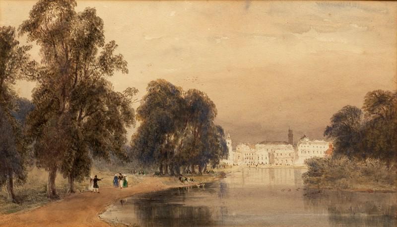 Joseph Murray Ince (British 1806-1859)/St. James': Joseph Murray Ince (British 1806-1859)/St. James' Park/watercolour, 19cm x 33cm