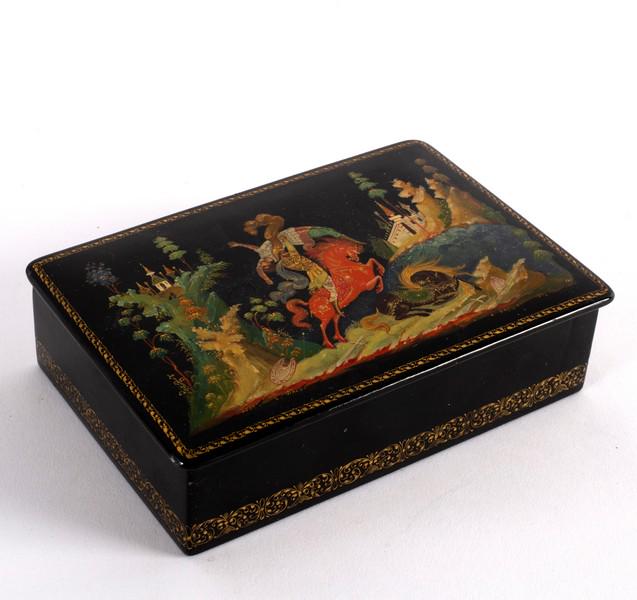 A Russian palekh box decorated by Aleksei Figurin (1 of 2)