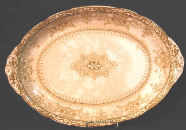 late 1800's English Platter & Butter pats