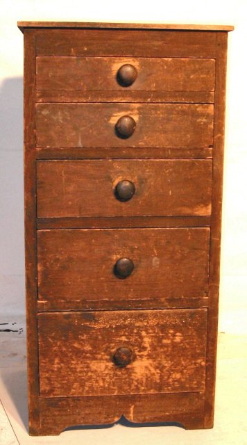Southern Estate Pine 5 Drawer Stand / Chest pegged