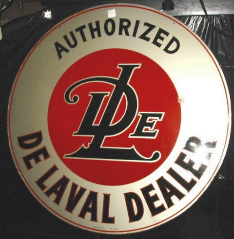DeLaval Cream Separator Double Sided Sign