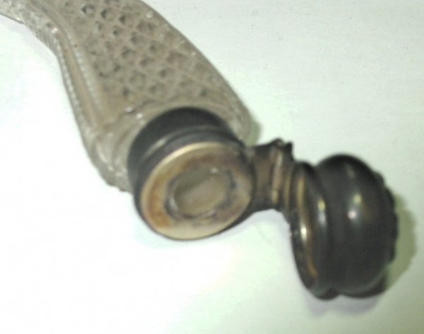 1800's Cut Glass Horn Snuff Bottle