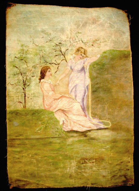 Oil on canvas Two Ladies