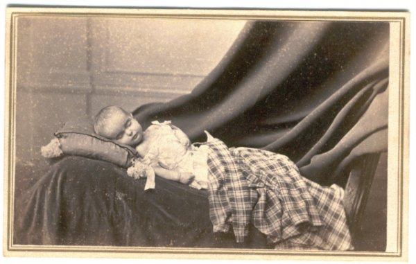 CDV photograph of Postmortem Child